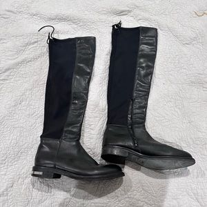 Black long boots